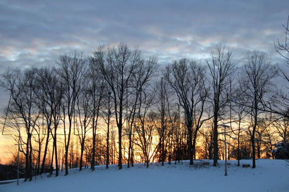 winter sunset x